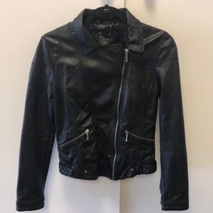 Zara Black Faux Leather Jacket